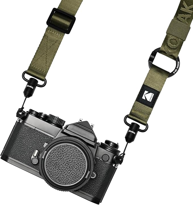 KODAK Multi-Purpose Camera Strap (Olive) - Quick-Detach System, Lightweight, Durable Metal Swivels, Multiple Usages, SLR Cameras, Compact Cameras, Smart Phones - Image 3