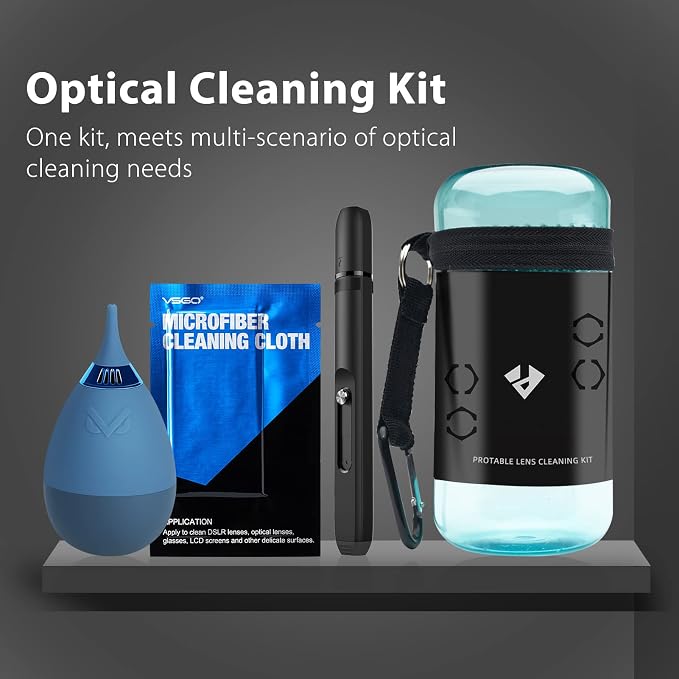 VSGO 11-in-1 Camera Lens Cleaning Kit | Air Blower, Lens Cleaning Pen, Microfiber Cleaning Cloth Included, Camera Cleaning Kit for Mirrorless and DSLR, VS-A8E - Image 7