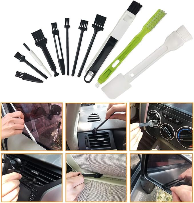 Computer Cleaning Kit, 19 in 1 Multi-Purpose Brushes Anti Static Brushes Clothes for Computer Printer Car Player Window - Image 3