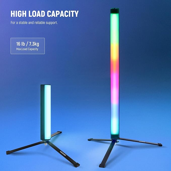 NEEWER Metal Mini Tripod Base for TL120C TL60 CL124 Tube Light Wand Stick, Extra Stable Foldable Handheld Tripod Legs Feet Tabletop Light Stand with 1/4" Screw, Silicone Pad, 3"/8cm Low Angle, CTN5 - Image 4