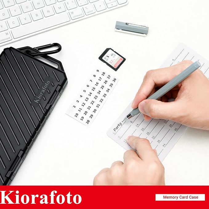 Memory Card Case Carrier with 3 Individual Slim Credit Card Size Memory Card Holder for 36 SD SDXC SDHC & 74 TF MSD Cards,Water-Resistant Micro SD Card Organizer Achieve Easy Daily Carry & Storage - Image 9