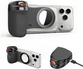 Magnetic Phone Camera Grip, Shutter Grip Handle Holder for iPhone/Android with Detachable Wireless Shutter Remote and Convenient Keychain Hook by IMGROSE