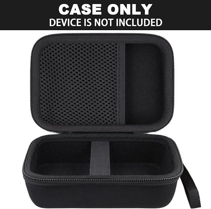 Hard Travel Case for Fujifilm Instax Mini Link+ Printer | Shockproof, Hand Strap Included, Storage Compartment, Travel Carrying Case, Black Case - Image 3