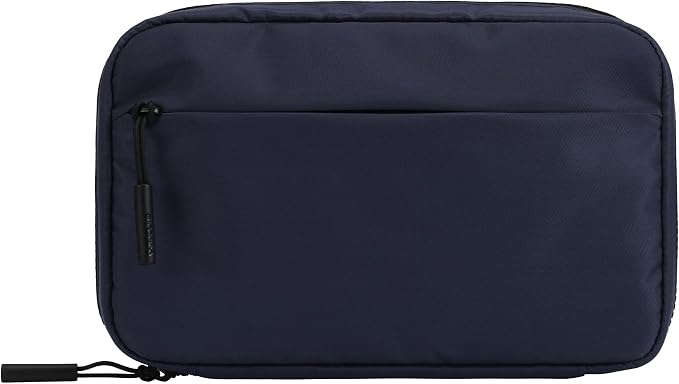 Incase Nylon Accessory - Electronics Organizer Bag - Small Travel Pouch for Cords - Camera Accessories - Compact Tech Bag with Faux-Fur Padded Compartment (Navy) - Image 3