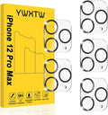 YWXTW [5 Pack Camera Lens Protector Compatible with iPhone 12 Pro Max 6.7" Tempered Glass, [Night Shooting Mode] Case Friendly, High Definition by YWXTW
