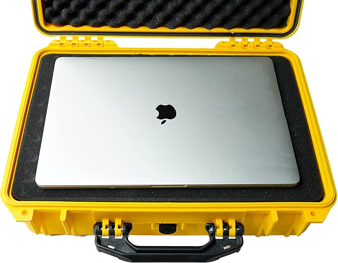 MEIJIA All Weather IP67 Waterproof Hard Camera Case,Hard Protective Case,Hard Case with Customizable Foam,Fit Use of Drones,Camera,Equipments,Pistols(Yellow,18.5 x14.06x6.93inches) - Image 6