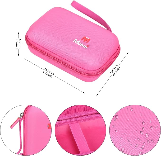 Mchoi Hard Storage Case Fits for Fujifilm Mini Link 3 2 1 Smartphone Printer, Case Only, Rose Pink - Image 8