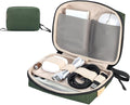 SIMTOP Electronics Travel Organizer, Compact Charger Case | Soft padded polyester helps protect cables, power banks, adapters and earbuds from light splashes and daily scratches by SIMTOP
