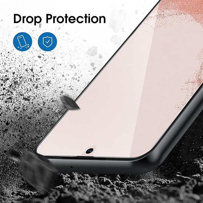 amFilm OneTouch for Samsung Galaxy S22+ Plus Screen Protector TemperedGlass | Auto-Alignment, 30s Install, Bubble Free, Scratch & Drop Protection, HD Clear, Camera Lens Protector, 2+2 Pack (S22P-6.6'') - Image 6