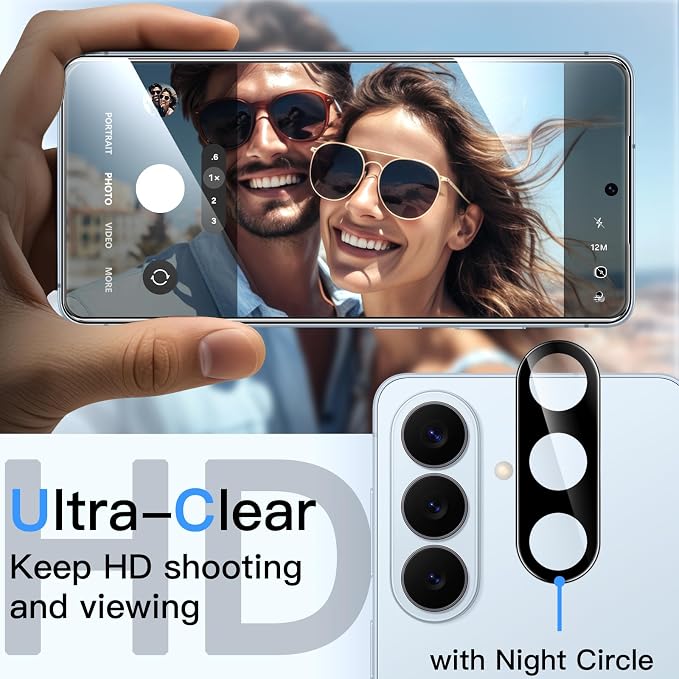 JETech Privacy Screen Protector for Samsung Galaxy S26 Plus, 2+2 Pack | Anti-Spy Tempered Glass, with Camera Lens Protector, Easy Installation Tool, Fingerprint ID Compatible - Image 7