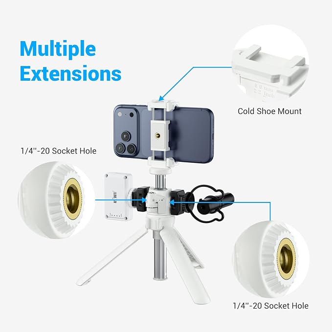 JJC Extendable Mini Tripod & Selfie Stick for Sony ZV1F ZV1 ZVE10 RX100 VII | for Sony ZV-E10 II ZV-1F ZV-1 II A6100 A6400, Canon PowerShot V1 SX740 HS G7X Mark III II EOS R100 R50 R10 & More - Image 3