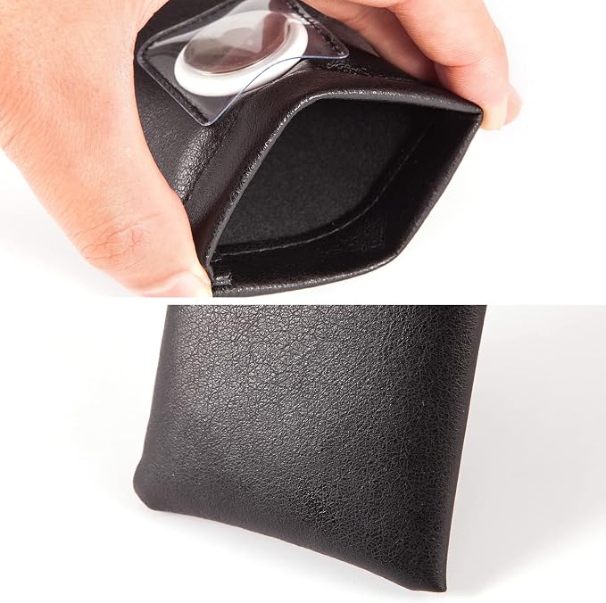 TRIUMPH VISION Eyeglass Case Glasses Case Soft Sunglass Pouch Sleeve 3 Pack | Slim Lightweight Alternative to Bulky Case, Leather Lined Protect Lens, Squeeze Easy to Use, Stylish Portable for Daily Use - Image 5