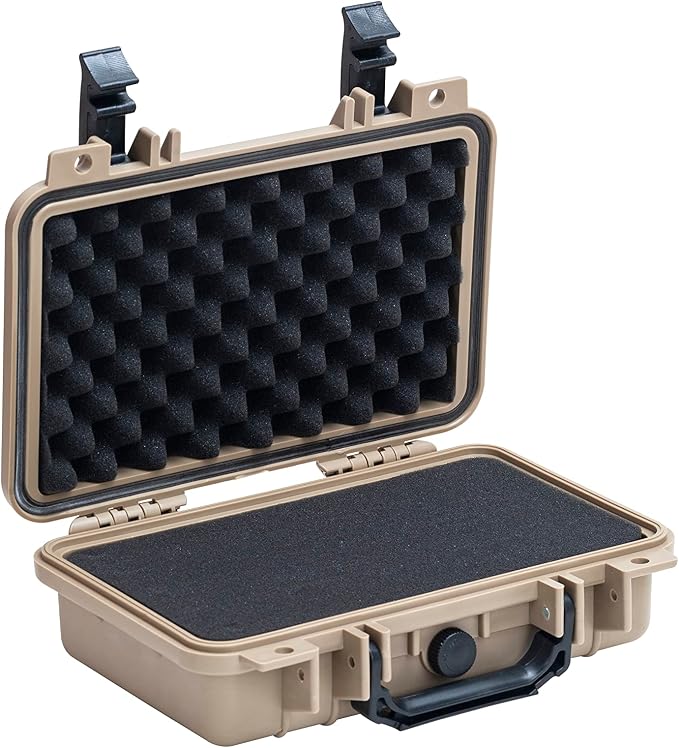MEIJIA Portable All Weather Waterproof Protective Hard Case, Small Camera Case,Dry Case with Customizable Foam,Fit Use of Drones, Camera,Equipments, 11.65 ”x8.35”x3.78” - Image 2