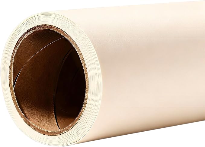 YSKE-Seamless Beige Cream/Ivory Beige Paper Backdrop Roll for Photography, Photo Background,Roll of Paper with Backdrop Cover for Background Stand,Thick Anti-Wrinkle Matte(106.9''x36' Ivory by YSKE