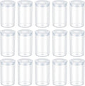 PEOVLVN 15 PCS Clear Film Canisters with Lids, Plastic Canisters with Lids 35mm Film Case Empty Small Film Cans for Keys Coins Fish Hook Film Art Beads Small Accessories Storage by Unknown