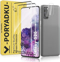 2+2 Pack for Samsung Galaxy S20 Screen Protector | Camera Lens Protector, Fingerprint Unlock, 9H Hardness Tempered Glass, Anti-Scratch, Case Friendly, HD Clear, Bubble-Free by JavoYion