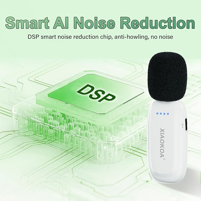 Wireless Lavalier Microphone with Voice Amplifier for Teachers | Bluetooth Speaker with Lapel Mic, Charging Portable Mini Mics, 2.4G Clip Microphones System for Tour Guides Fitness Meetings - Image 6