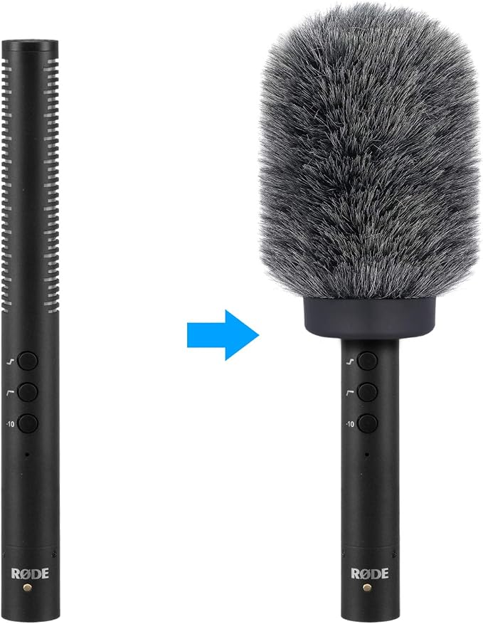 YOUSHARES Deadcat Wind Muff for Rode NTG4,MKE 600 Shotgun Microphones, Audio-Technica AT875R Shotgun Microphones, Windscreen Up to 4.7" Long - Image 5