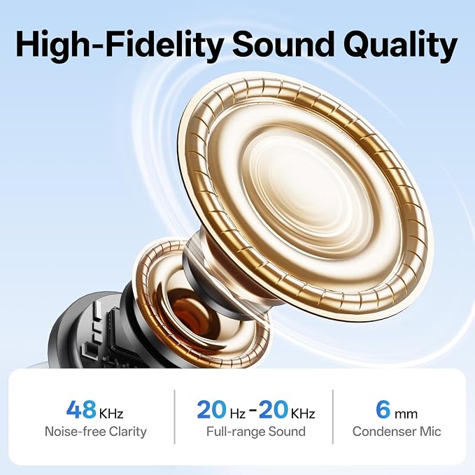 Mini Wireless Lavalier Microphone for iPhone ipad Android | Plug & Play, 131FT Range,with Noise Reduction, 33h Charging Case, for Content Creators,for iPhone Vlogging, Podcast - Image 7