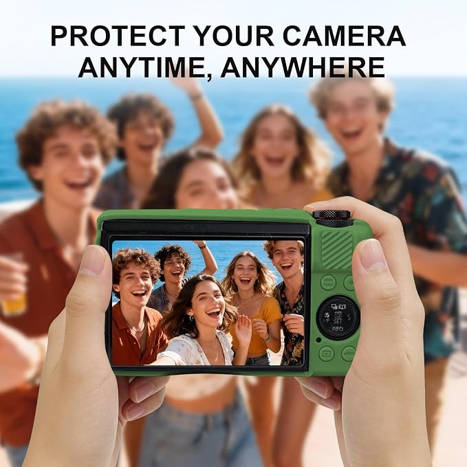 Case with Removable Lens Cover for Canon G7X Mark II/G7XII Camera(Green) | Soft Silicone Camera Protective Case,Slim Fit,Anti-Scratch,Dustproof,Shockproof,Camera Accessories,For Travel,Daily Use - Image 7