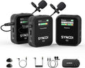 SYNCO G2(A2) Wireless Lavalier Microphone for Camera Phone Camcorder | 48KHz 24Bit Camera Mic for Podcast Streaming Interview Vlogging YouTube Video, 656ft Lav Mic with Upgraded Safety Channel by SYNCO