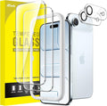JETech Screen Protector for iPhone Air, 2+2 Pack | with Camera Lens Protector, HD Clear Tempered Glass, Anti-Scratch Protection, Easy Installation Tool by JETech