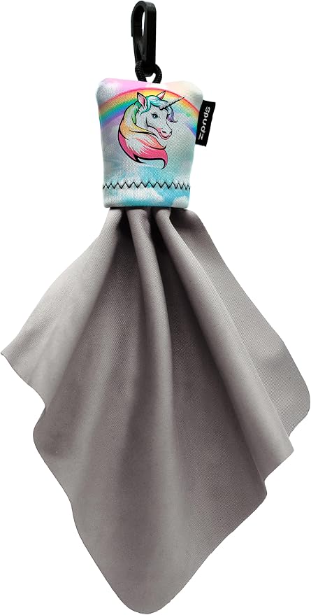 Classic Microfiber Lens Cleaner – Clip-On Pouch, Washable – for Binoculars, Scopes, Glasses, Screens | Classic | Pastel Unicorn, 6 x 6 Inch by SPUDZ