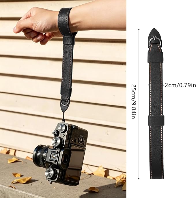Camera Wrist Stra - Camera Straps for Photographers, Camera Hand Strap | Adjustable Wrist Camera Strap with Safer Connector for DSLR SLR Mirrorless Cameras (Black) - Image 6