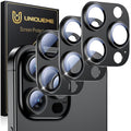 UniqueMe for iPhone 15 Pro/15 Pro Max Camera Lens Protector-All-Black | 3 Pack-Drop Protection, Case Friendly, Camera Cover Screen, Update New Version by UniqueMe
