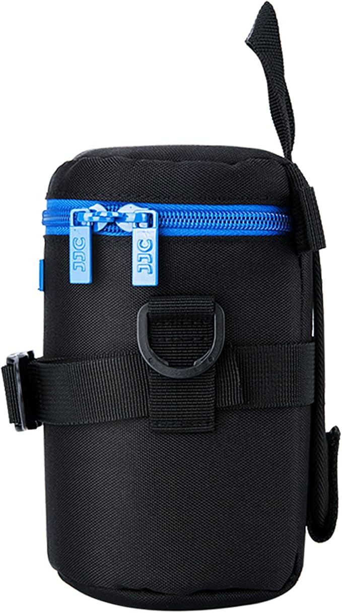 JJC Water Resistant Deluxe Lens Pouch Case Bag, Compatible with Canon RF 85mm f2 Macro/EF 100-300mm/ EF 75-300mm III USM/EF 135mm 2L /24-70mm 4L IS USM, NK 70-300mm f4-5.6G/ 55-300mm 4.5-5.6 - Image 8