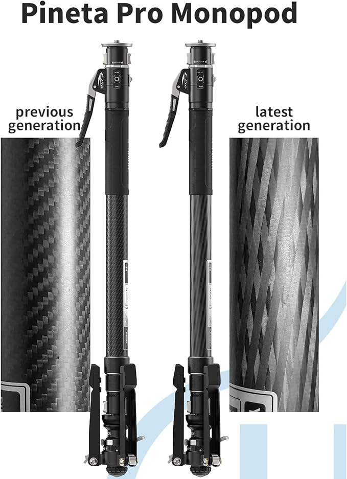 YC Onion Pineta Pro Carbon Fiber Monopod with Pedal Base, Light Stand Lightweight Travel Monopod with Quick Release Plate for Sony Canon Nikon DSLR Cameras, Gimbal and etc Max Load 11lb/5Kg - Image 2
