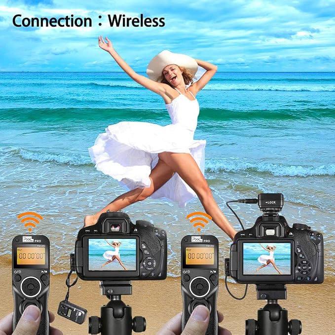 Wireless Remote Shutter Compatible for Nikon, Pixel TW-283 DC2 Wireless Shutter Release Remote Control Compatible for Nikon Z7 Z7II Z6 Z6II Z6III Df D90 D7500 D3300 D3100 D3200 D5000 D5500 D7200 D7000 - Image 4