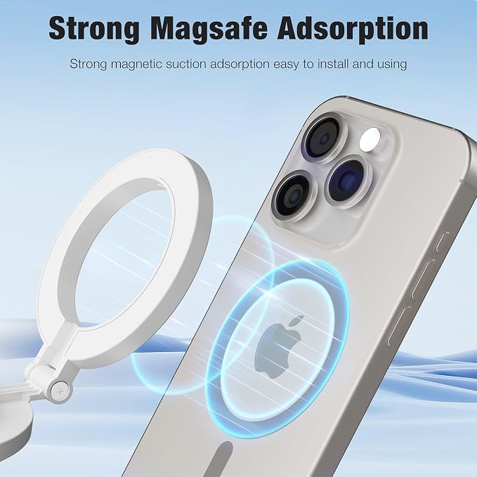 Magnetic Selfie Light,Phone Light Compatible with iPhone Magsafe | 360° LED Selfie Ring Fill Light with Mirror for Selfies/Photography/TikTok/Zoom Calls/Video Conference - Image 2