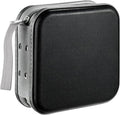 LIOVODE DVD Case, 48 Capacity Hard Plastic CD Case Holder for Car | DVD Storage, Hand Strap, Zipper Closure, Scratch-Resistant Sleeves, CD Storage for Music Blu-Ray Game Disc for Travel Office by LIOVODE