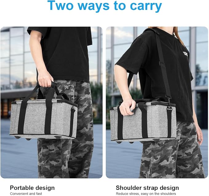 FOMITO Light Carry Bag Camera Case AB-20B Folding Case，35x21x20cm, for Aputure Amaran 100D/S 100X/S 200D/S 200X/S LED Light. - Image 4
