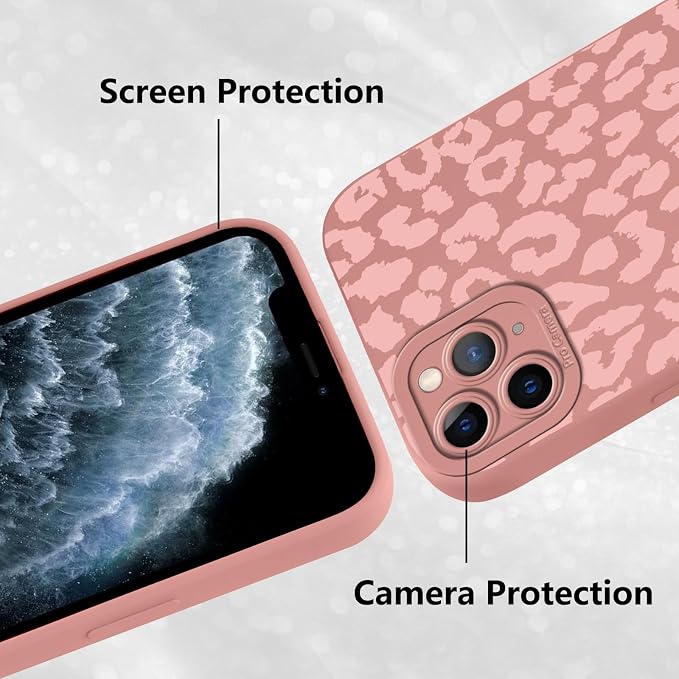 Cute Pink Cheetah Print Phone Case for iPhone 11 Pro Max 6.5" | Aesthetic Leopard Pattern Design Cover Full Camera Lens Protective Shockproof Soft Slim TPU Funda for Women Girls - Image 5
