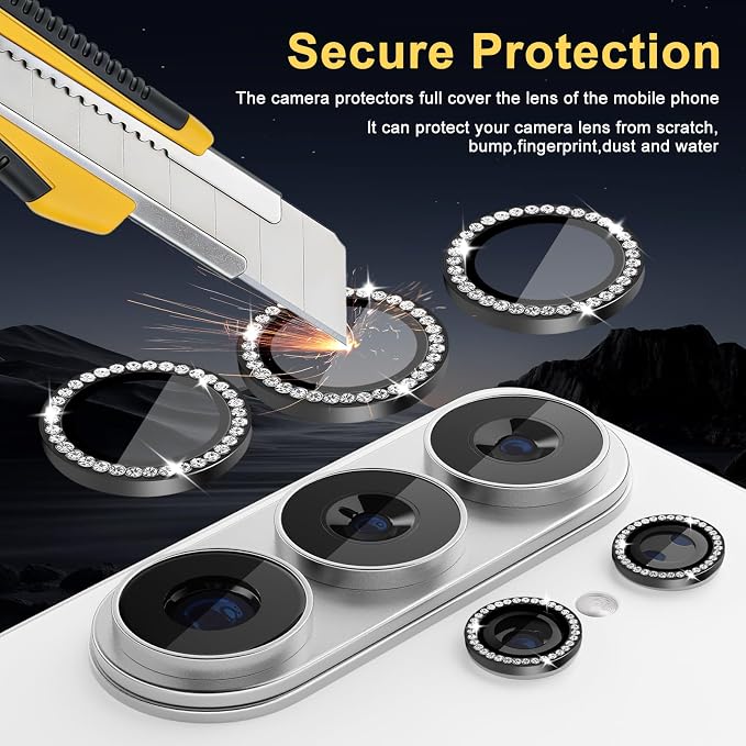 Camera Lens Protector for Samsung Galaxy S26 Ultra, Diamond Black | Tempered Glass, Auto-align Tray, Easy Installation, Case Friendly, Anti-Scratch, HD Clear, Ultra Slim - Image 2