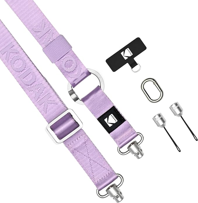 KODAK Multi-Purpose Camera Strap (Purple) - Quick-Detach System, Lightweight, Durable Metal Swivels, Multiple Usages, SLR Cameras, Compact Cameras, Smart Phones - Image 2