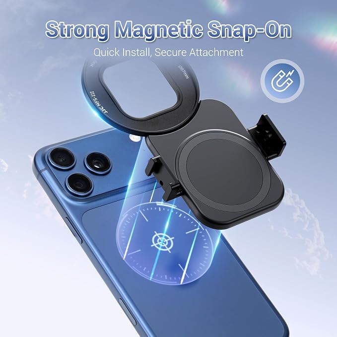 Upgraded 67mm ND Filter for iPhone 17, Magnetic Lens Filter Adapter with ND2-128 Variable ND Filter for iPhone 17 16 15 14 Pro Pro Max Plus, Phone Lens Filter Mount with 1/4-20" Screw & Cold Shoe - Image 5