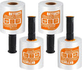 Stretch Film Shrink Wrap for Moving Supplies (5inch, 4 Pack) x 1000ft, Industrial Strength Plastic Wrap Stretch Roll for Pallet Wrapping Shipping Moving Boxes Storage Furniture with Handles, Clear by BETU