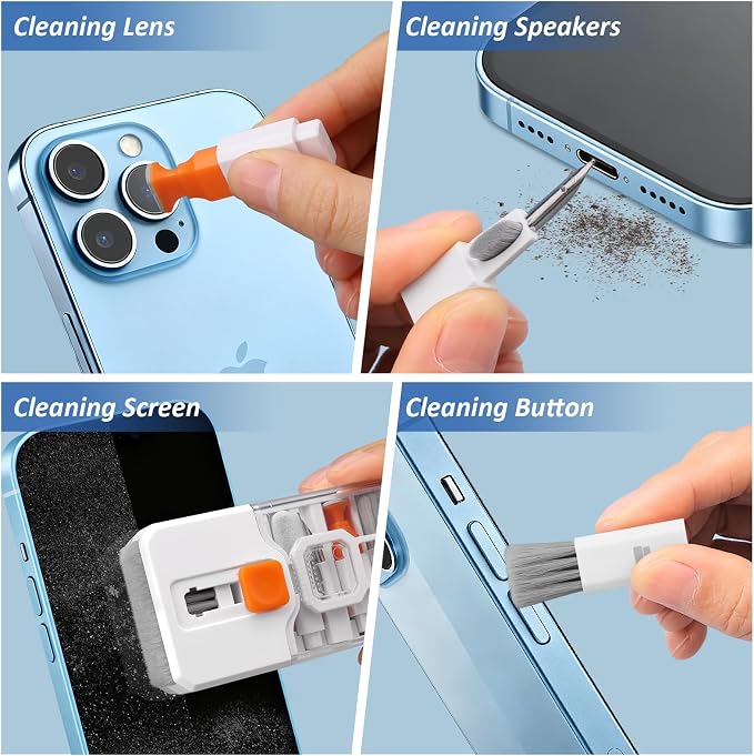 Ordilend Keyboard Cleaner & Laptop Cleaning Kit, All-in-1 for Computer PC | Electronics Deep Cleaning Reusable Brush Tool, Screen-Safe Spray, for iPhone iPad Macbook Airpod Camera, Gaming Accessories - Image 3