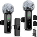 Wireless Mini Microphone for iPhone-Noise Reduction Lapel Mic for Ipad, Android,Clip-on Mini Microphone,Ideal for Vlog Tiktok YouTube Podcast Content Creator by YUANRAN