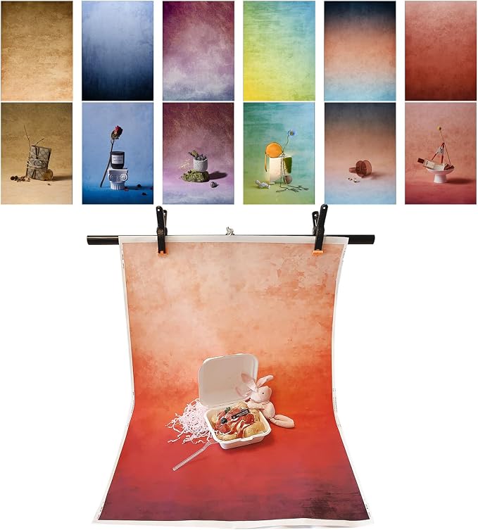 6PCS Non-Wrinkle Product Photography Backdrops: Tabletop Photo Backdrop Gradient Cloth, 31x21in Flat Lay Seamless Props for Food Jewelry Cosmetics - Image 7