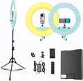 18 inch Ring Light Kit (Ice Blue) by xianyanbao