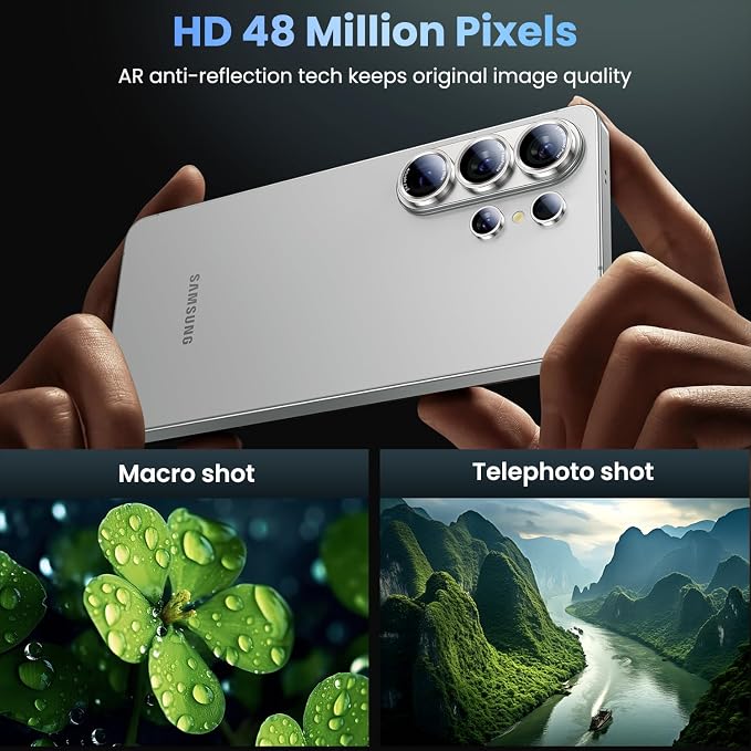 Uyiton for Samsung Galaxy S26 Ultra Camera Lens Protector, Unique Design | Case-Friendly, Ultra-Thin, Military-Grade Sapphire Glass with Aluminum Metal Rear Camera Screen Cover, Silver Shadow - Image 2