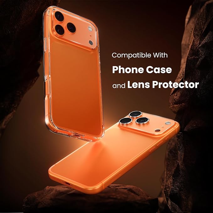 YWXTW 10 Pack Camera Lens Sticker for iPhone 17 Pro, [1:1 [Anti Fingerprint] Matte Camera Protective Film, Camera Skin Plateau Protector, Case Friendly - Image 6