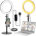 NEEWER 10" 20W LED Ring Light with Desk Stand Phone Holder for iPhone Laptop, Bi Color 2900K-7000K, USB C PD Input, CRI97+ 1660LX/0.5m, Selfie Makeup TikTok Recording Video Conference Lighting, RH10B by Neewer