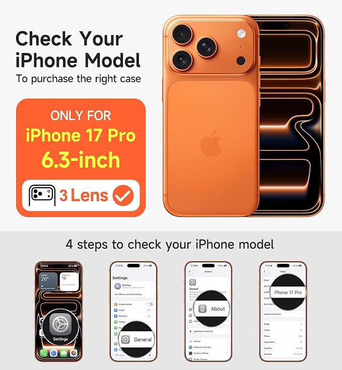 SURITCH for iPhone 17 Pro Case with Camera Control Cover, Camera Cover and Adjustable Kickstand, Compatible with MagSafe, Shockproof Bumper Protective Cases 6.3 Inch, Black - Image 2