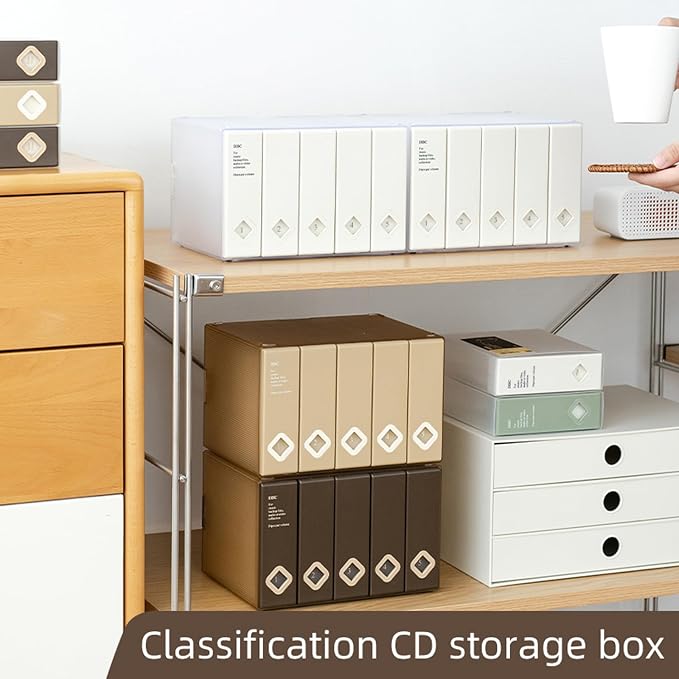 CD Case, 120 Capacity CD/DVD Case Holders Wallet Hard Plastic DVD Disc Case | DVD storage case,DVD Disc Cases Storage Binder for Car,Home,Office,Travel - Image 7