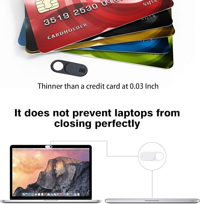 Webcam Cover Slide, Ultra Thin Round Hole Laptop Camera Cover Slide Blocker for Computer MacBook Pro iMac PC Tablet Notebook Surface Pro Echo Show Camera, Ultra Thin Privacy Protector（6 pack） - Image 4